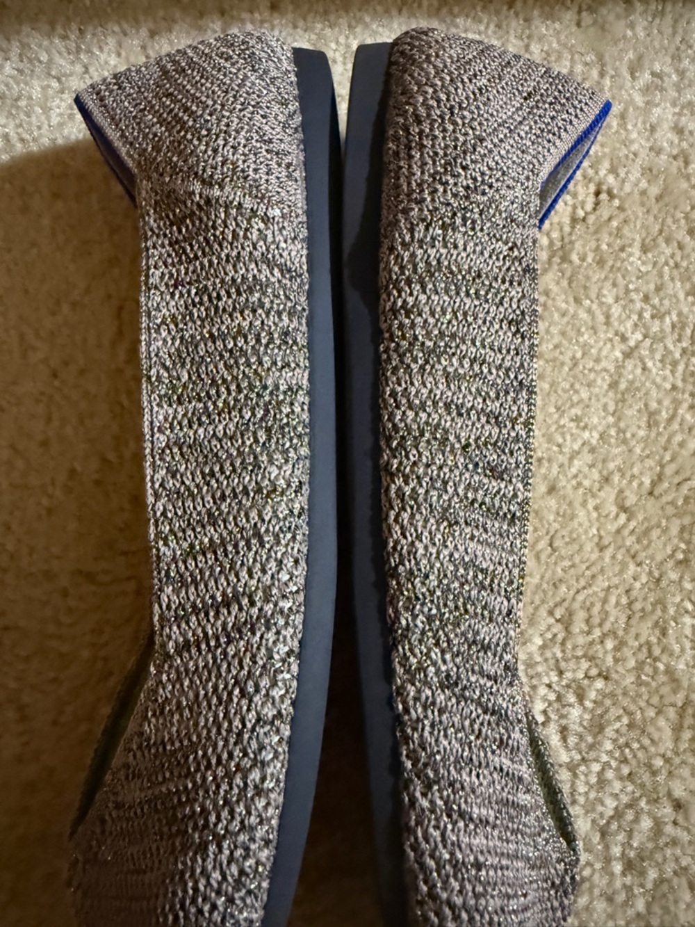 Rothy's The Point flats in the Stardust Metallic colorway size 9.5 - Picture 12 of 16